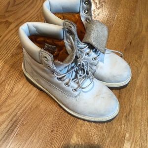 White Timberland Boots
